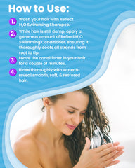 Swimmer's Shampoo, Swimming Conditioner and Pre-Swimming & Sun Protecting Gel