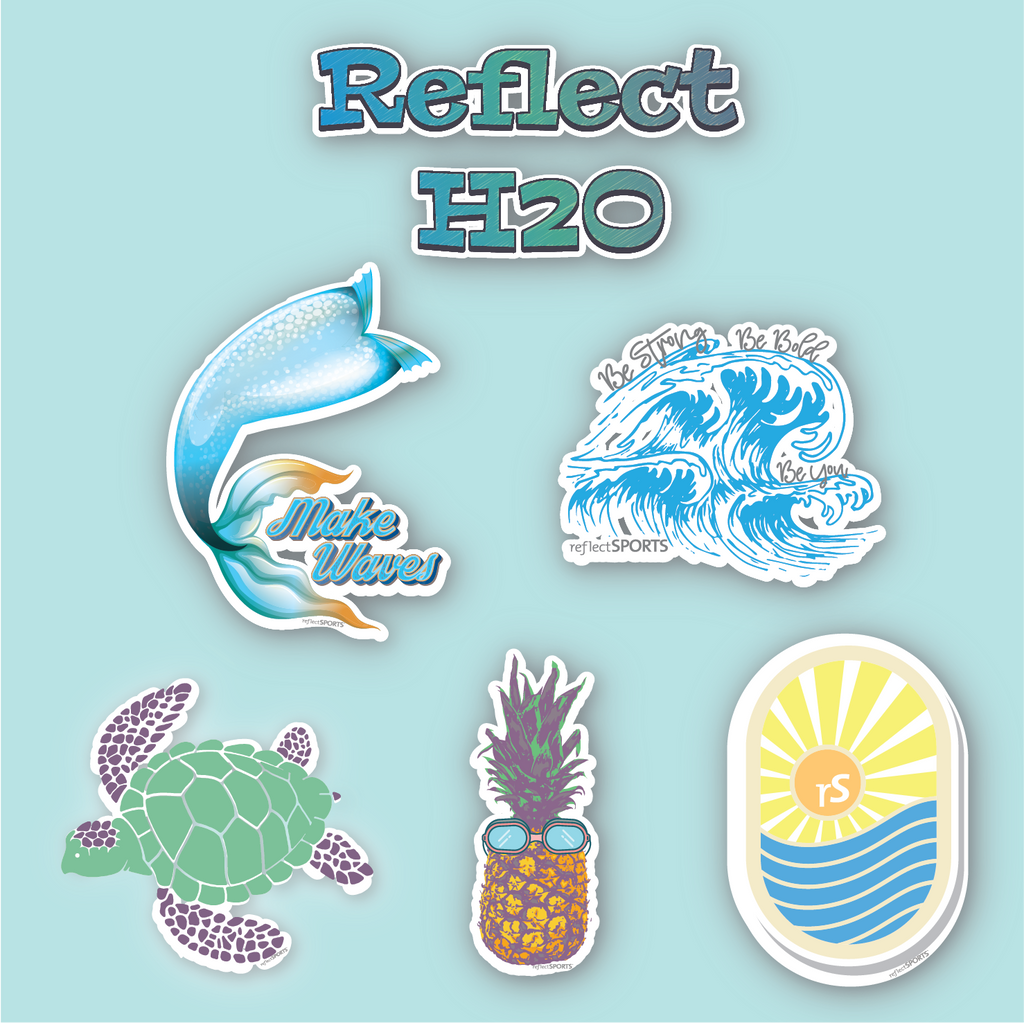 BEACH STICKER PACK Waterproof Stickers Beach Stickers Aesthetic